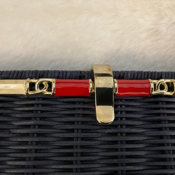 Women Brand New Talbots Woven Navy Blue Convertible Handbag - Picture 6 of 6